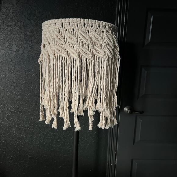 Macrame Spider Fit Lampshade For Floor or Table Lamp Handmade - Picture 9 of 9